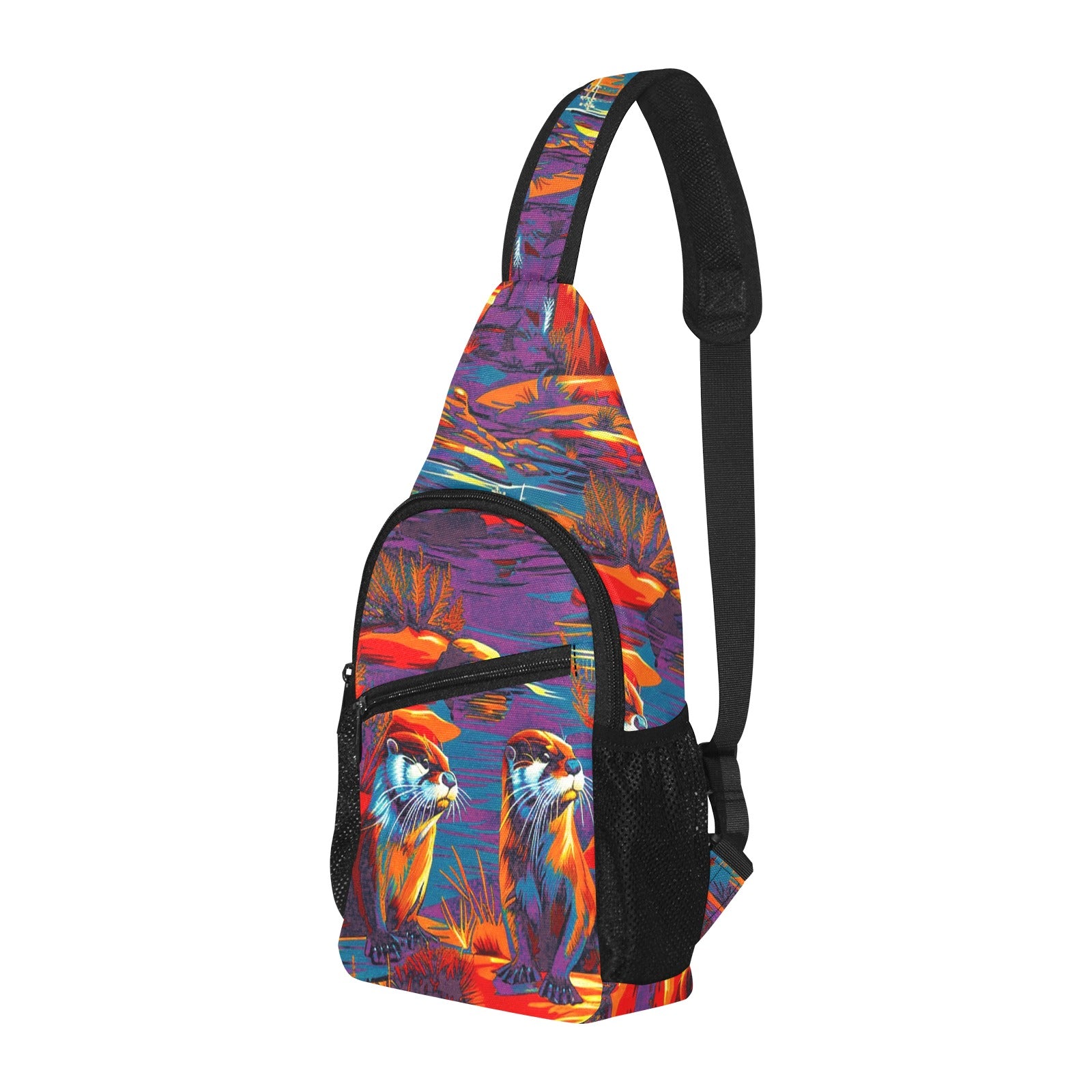 Silly Otters Chest Bag