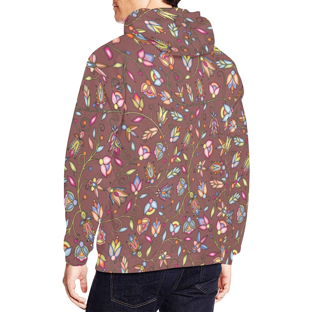 Buffalo Bloom Clay Hoodie for Men (USA Size)