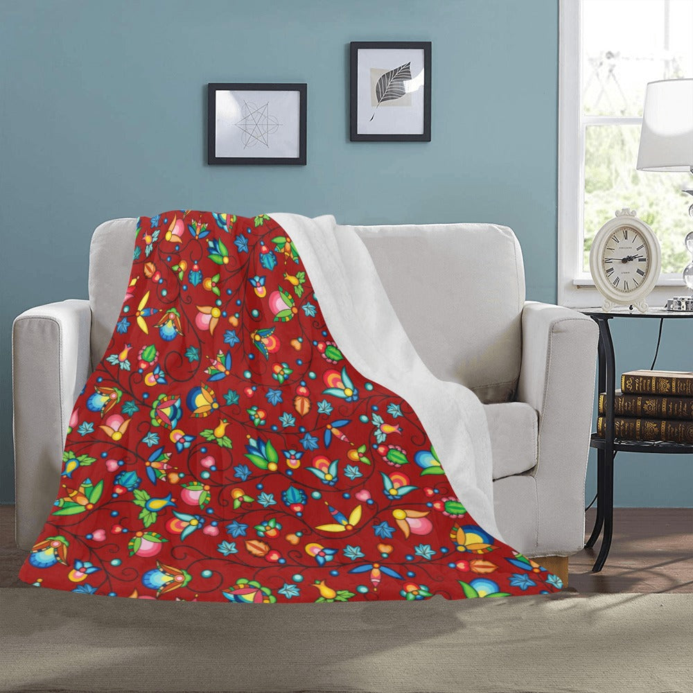 Prairie Plains Spirit Red Ultra-Soft Micro Fleece Blanket 50"x60"