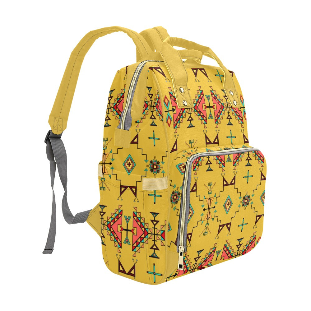 Thunder Flight Yellow Multi-Function Diaper Backpack/Diaper Bag