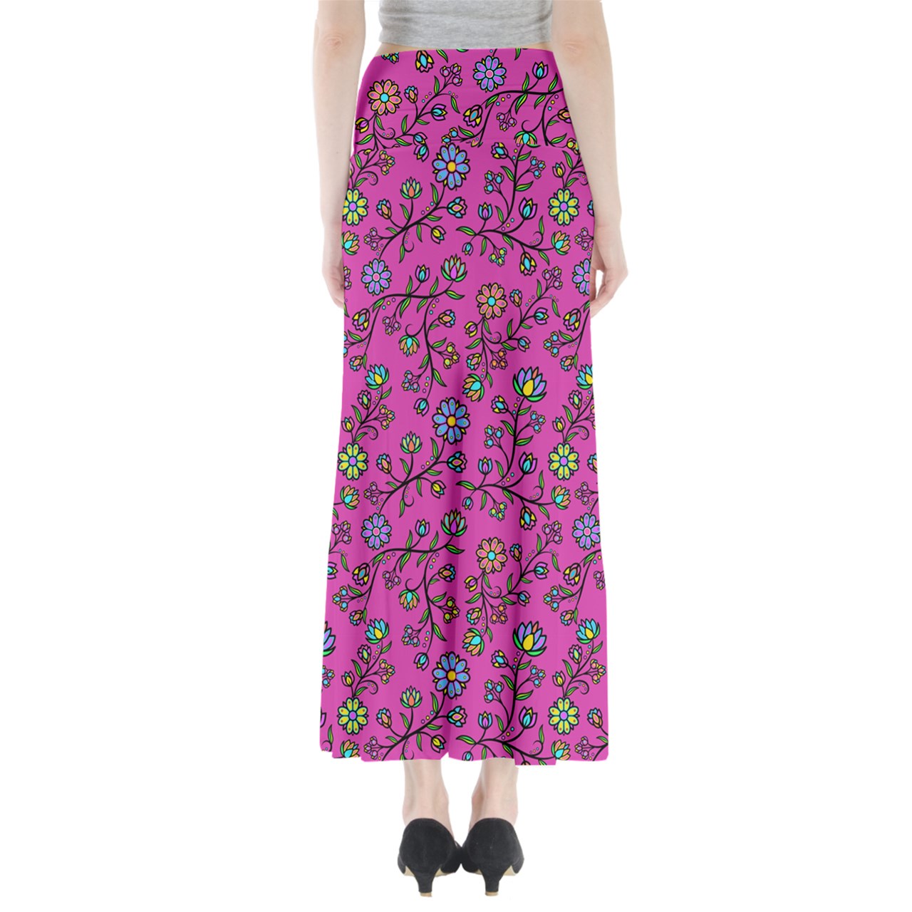 Cosmic Whisper Pastel Passion Full Length Maxi Skirt