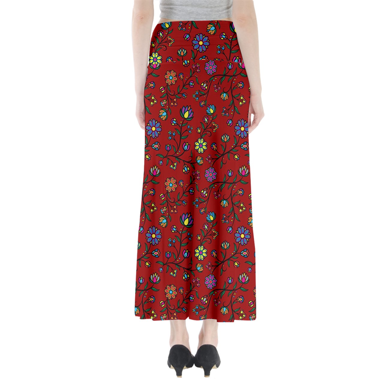 Cosmic Whisper Lodge Paint Full Length Maxi Skirt