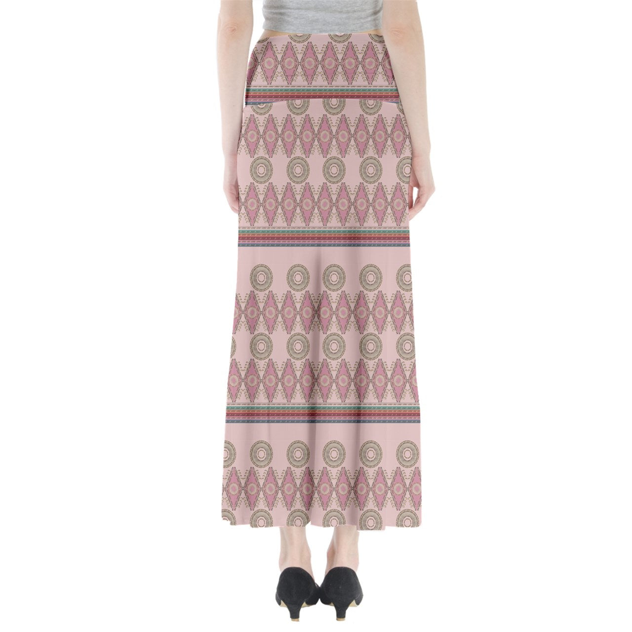 Elk Tooth Honor Blush Full Length Maxi Skirt