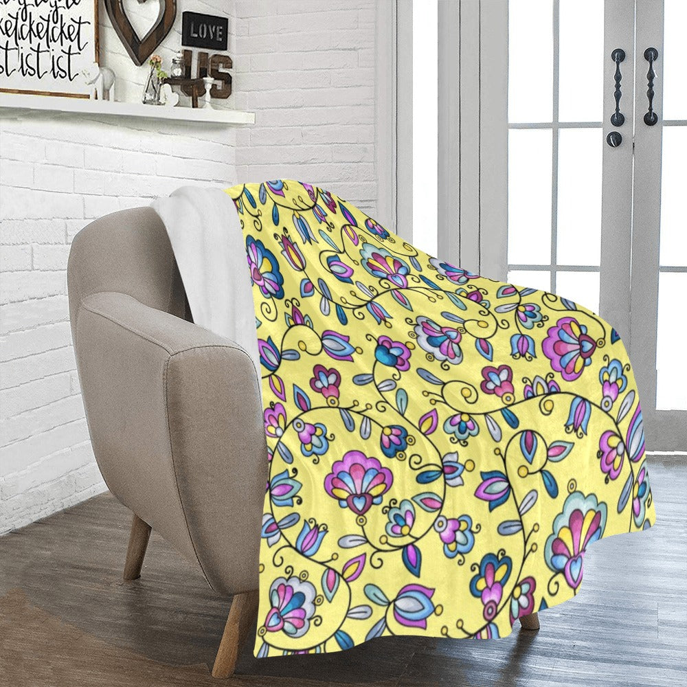 Autumn Bundle Blessing Yellow Ultra-Soft Micro Fleece Blanket 50"x60"