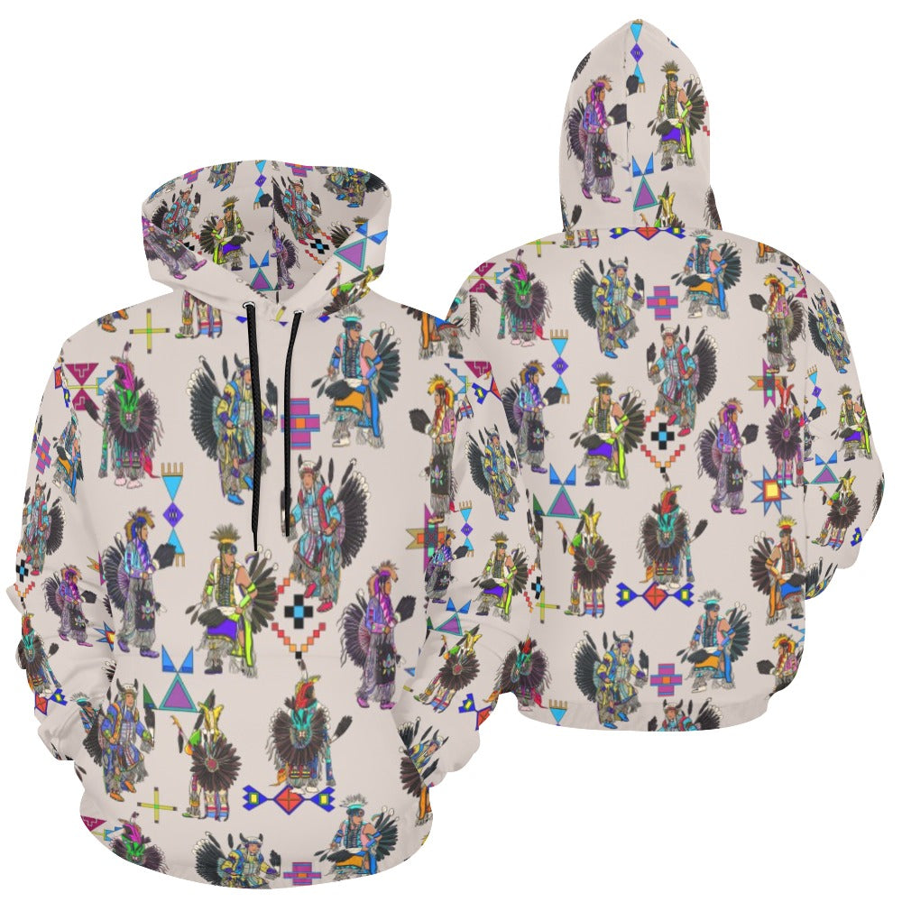 Men's Tradish Dancers Muslin White Hoodie for Men (USA Size)