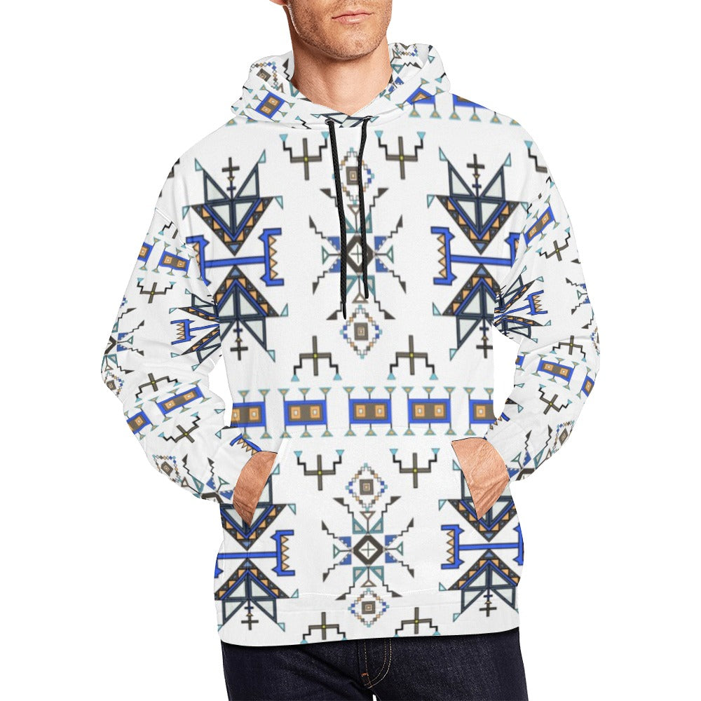 Eagle Strike White Hoodie for Men (USA Size)