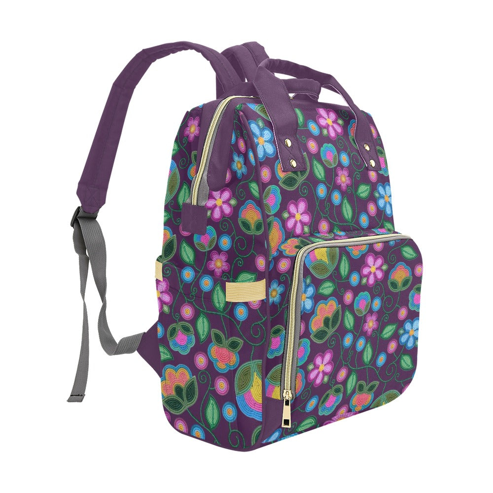 Turquoise Sunbeam Violet Multi-Function Diaper Backpack/Diaper Bag