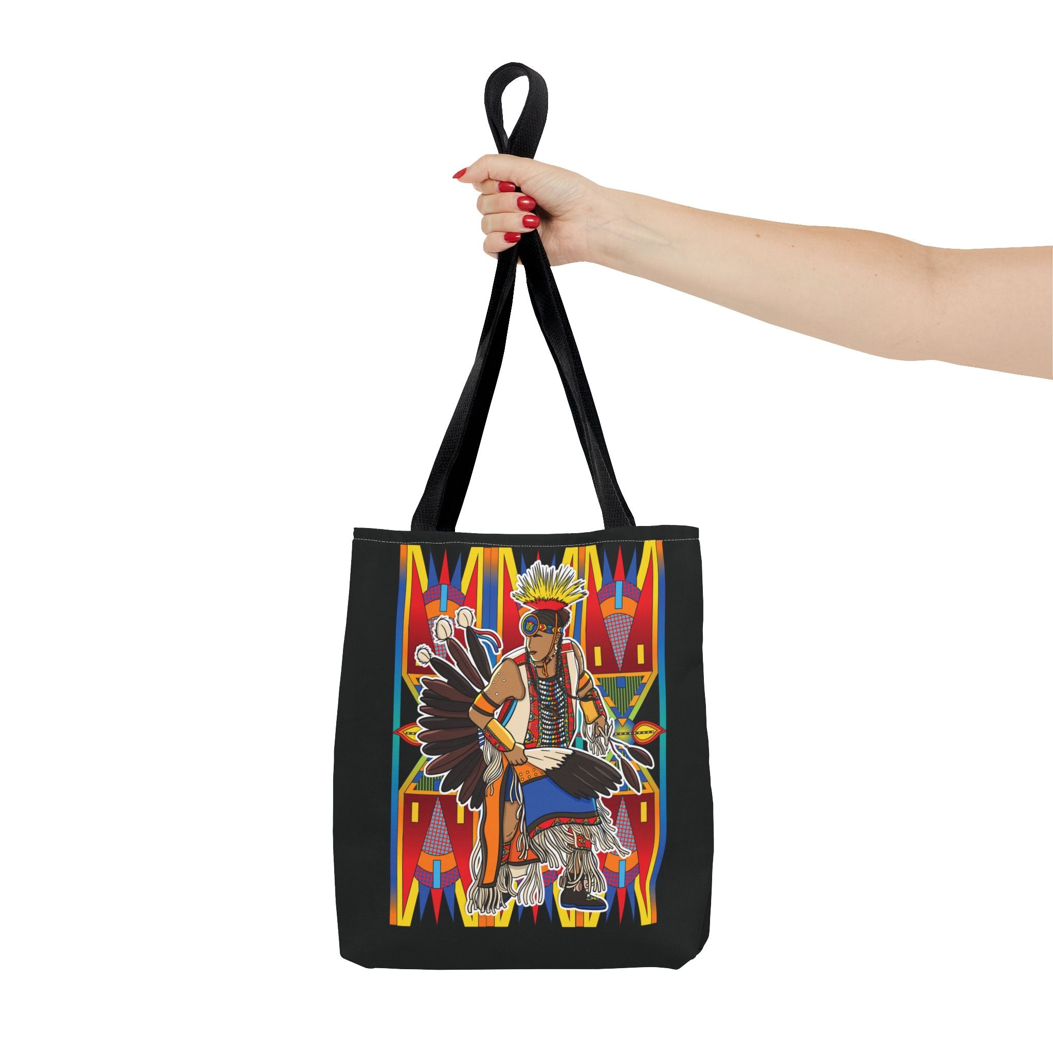 Traditional Powwow Man Dancer 3 Tote Bag