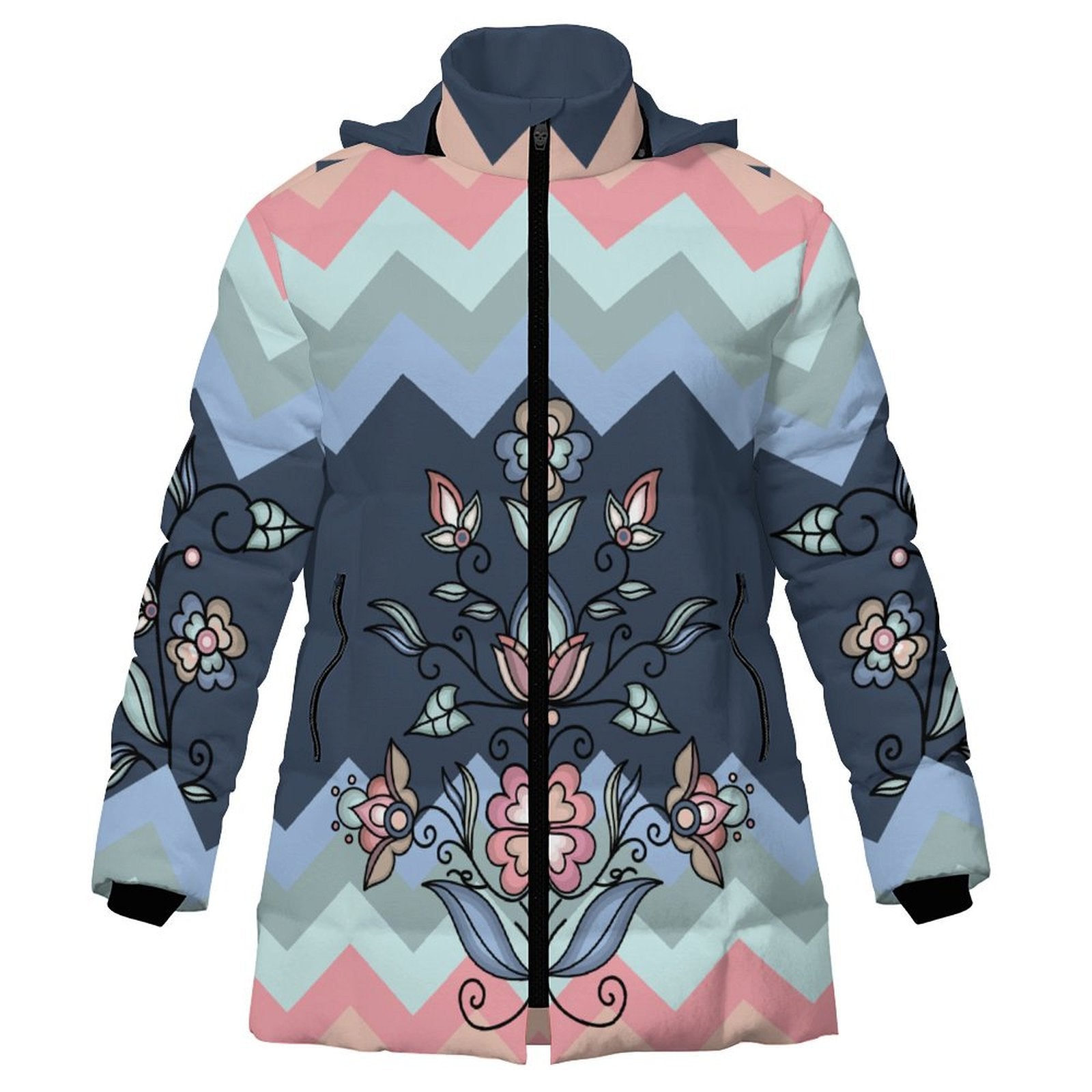 Frostfall Radiance Women's Hooded Puffer Coat