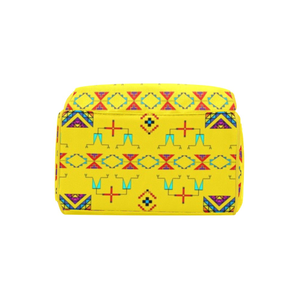 Rainy Chief Rainbow Yellow Multi-Function Diaper Backpack/Diaper Bag