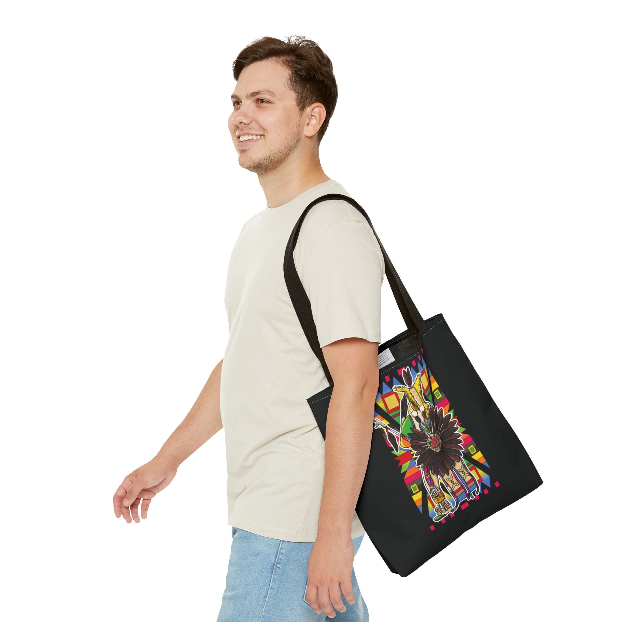 Traditional Powwow Man Dancer 5 Tote Bag