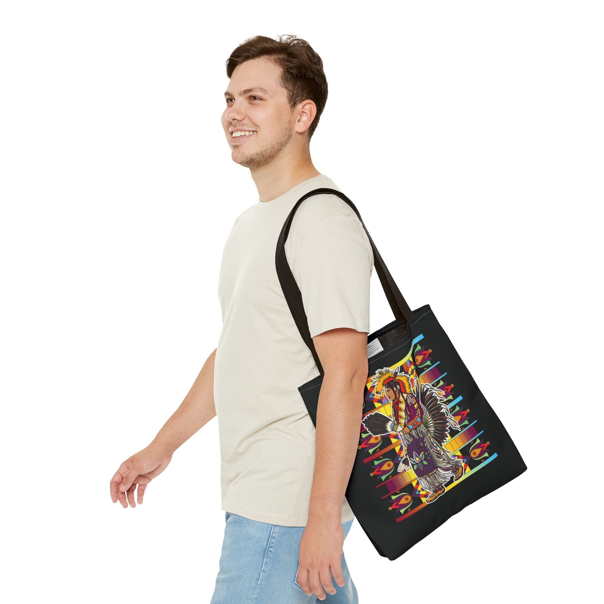 Traditional Powwow Man Dancer 2 Tote Bag