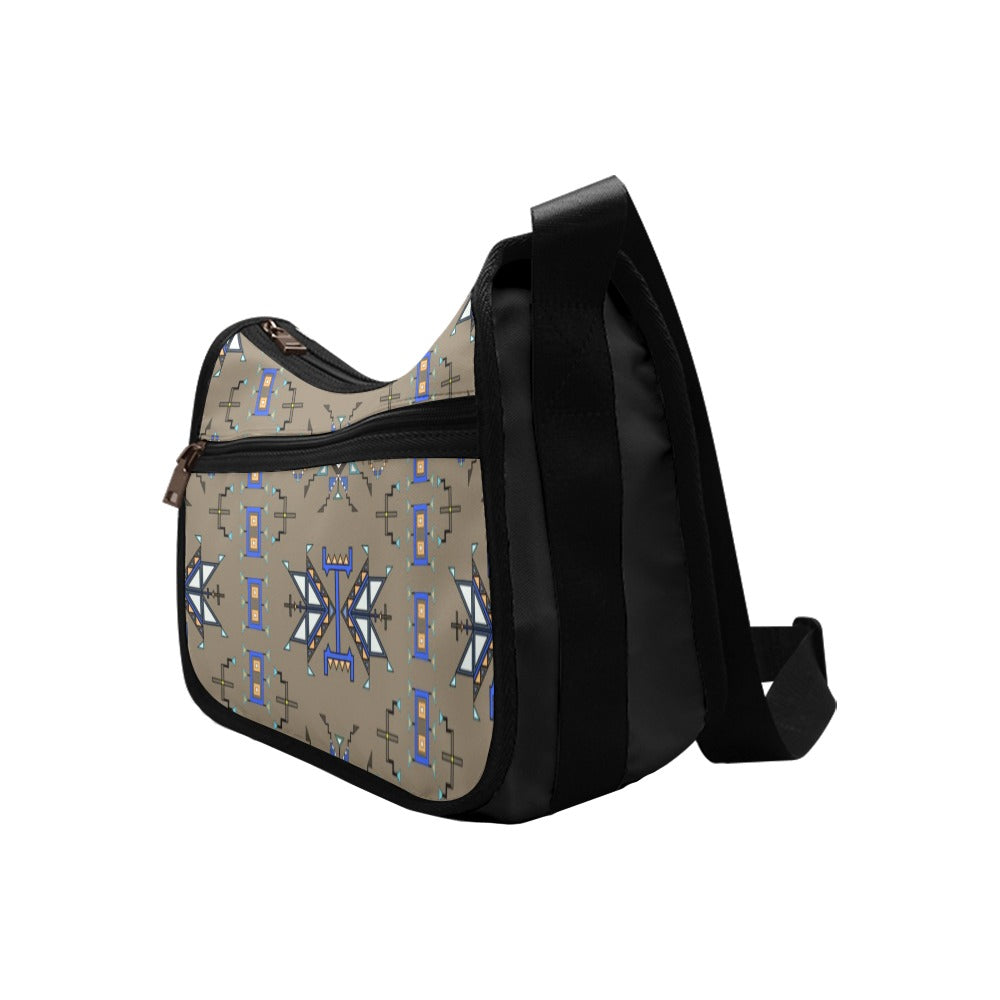 Eagle Strike Fabric Brown Crossbody Bag