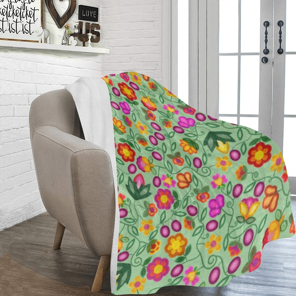 Boreal Bounty Green Ultra-Soft Micro Fleece Blanket 60"x80"