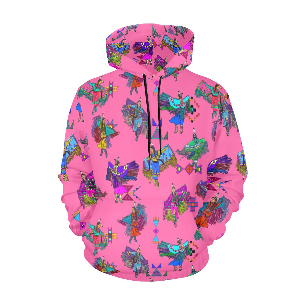 Women's Fancy Dancers Pink Hoodie for Men (USA Size)