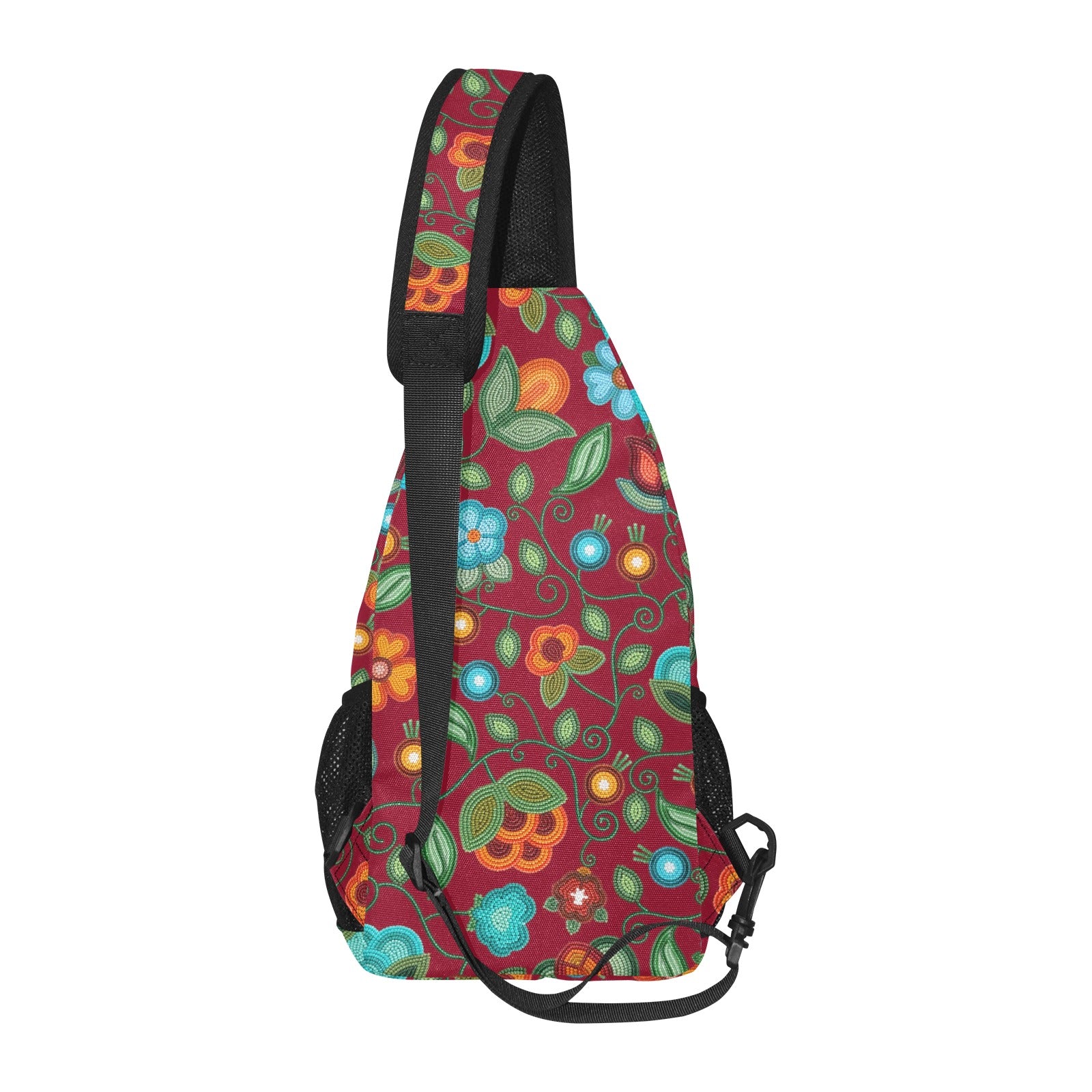 Prairie Fire Petals Red Chest Bag