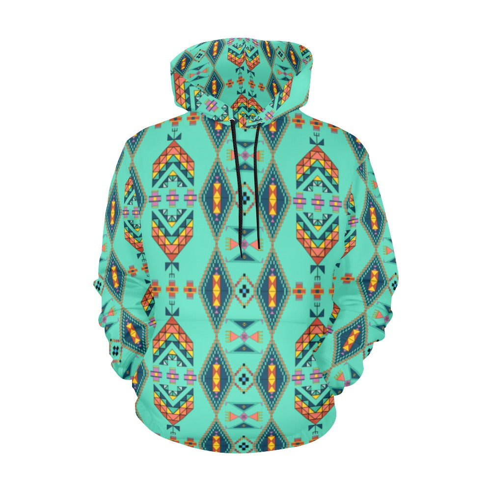Travois Tipi Smoky Sky Hoodie for Men (USA Size)