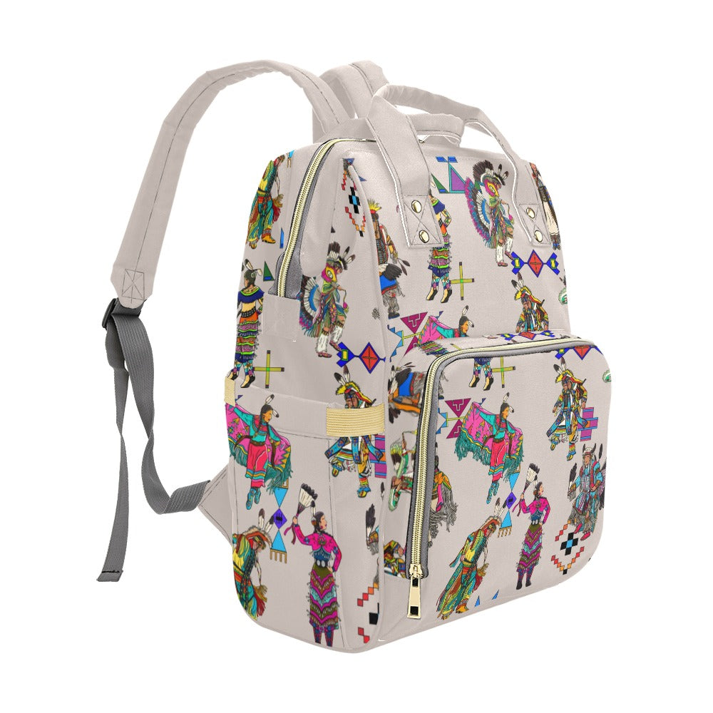 Grand Entry Dancers Muslin Multi-Function Diaper Backpack/Diaper Bag