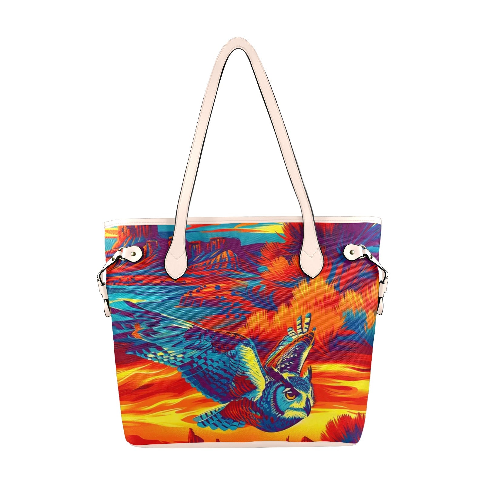 Owl on the Prowl Clover Canvas Tote Bag