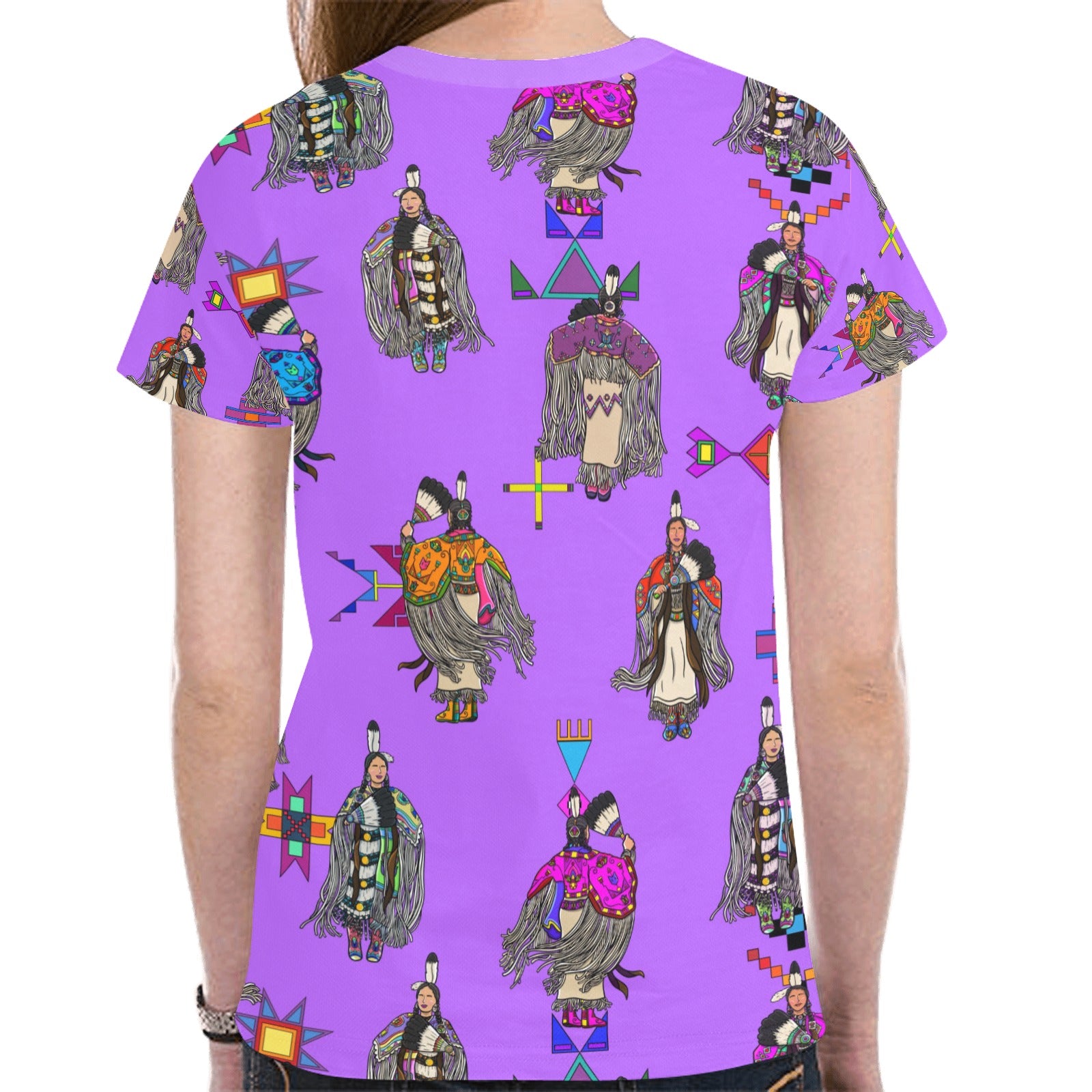 Women's Tradish Dancers Purple T-shirt for Women