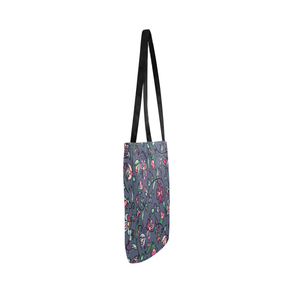 Amber Evening Garland Blue Reusable Shopping Bag (Two sides)