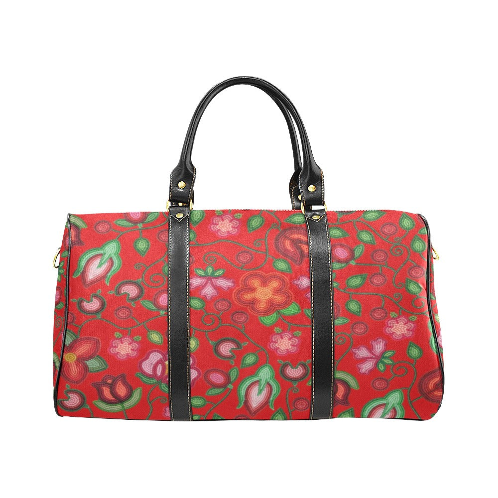 Rose Reverie Red Waterproof Travel Bag/Small