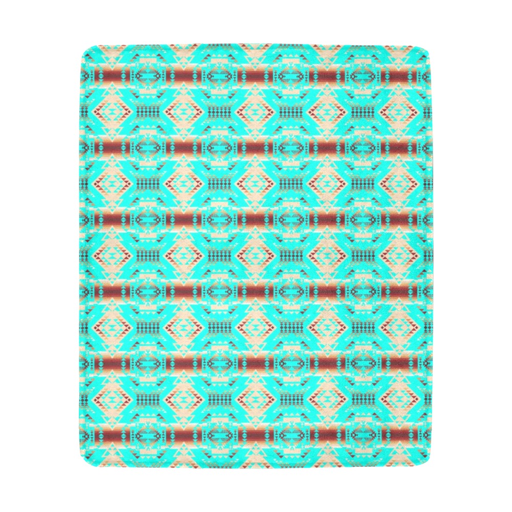 Gathering Earth Turquoise Ultra-Soft Micro Fleece Blanket 50"x60"