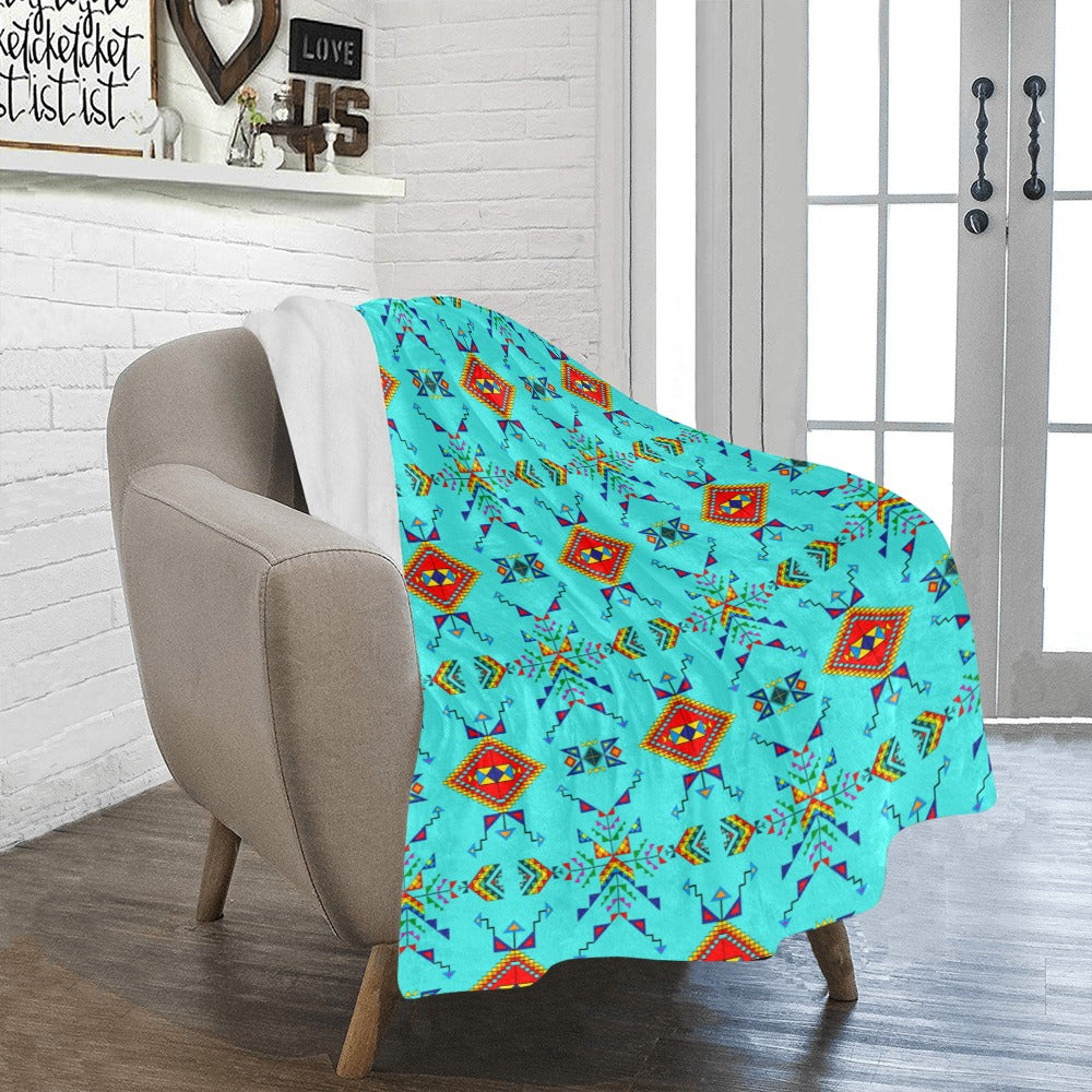Buffalo Jump Turquoise Ultra-Soft Micro Fleece Blanket 40"x50"