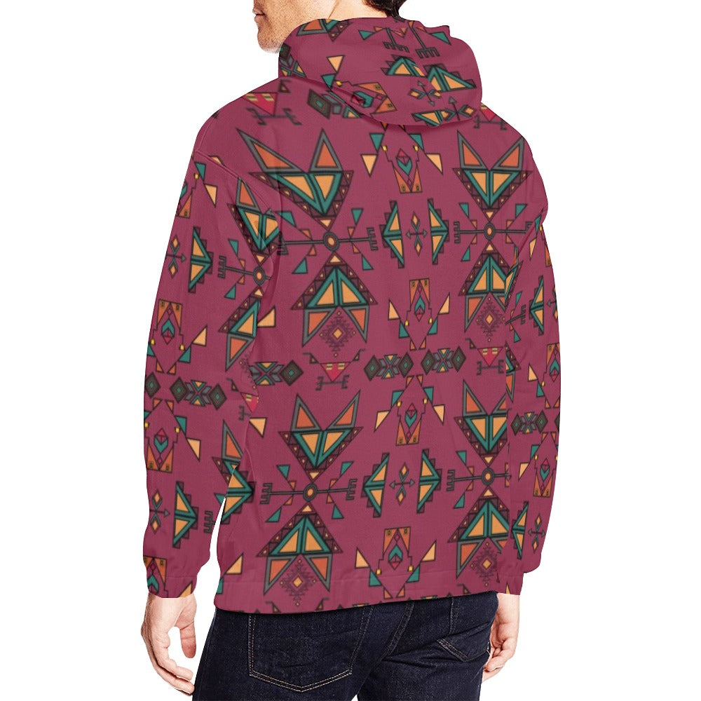 Arrow Dawn Maroon Hoodie for Men (USA Size)