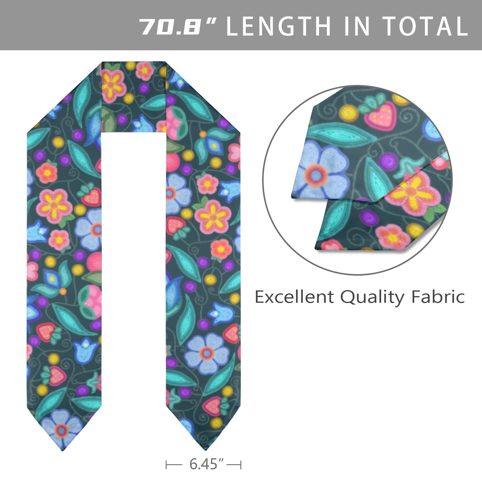 Sweet Offering Dark Teal Graduation Stole