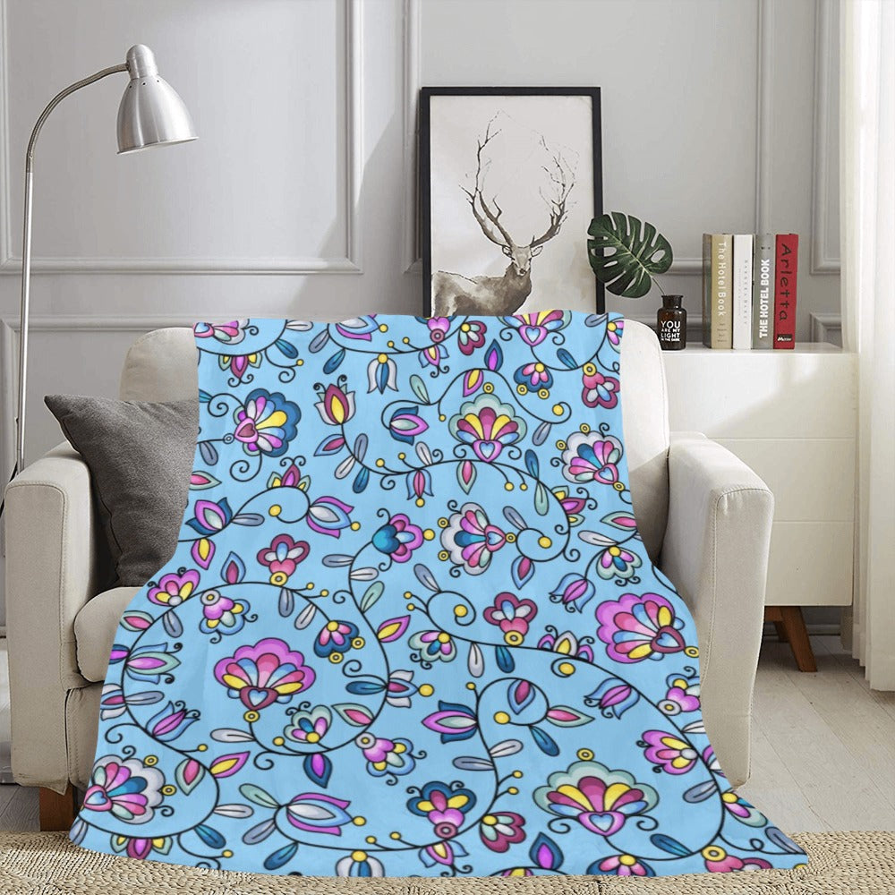 Autumn Bundle Blessing Blue Ultra-Soft Micro Fleece Blanket 60"x80"