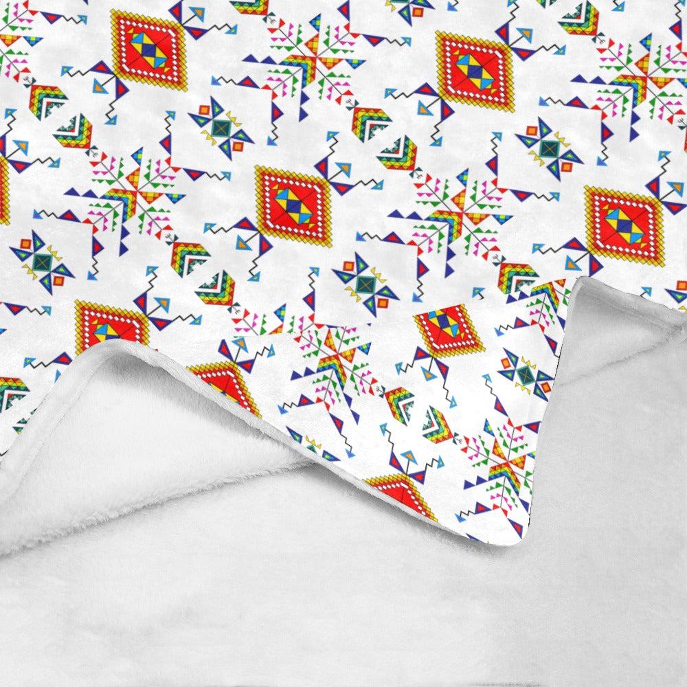 Buffalo Jump White Ultra-Soft Micro Fleece Blanket 50"x60"