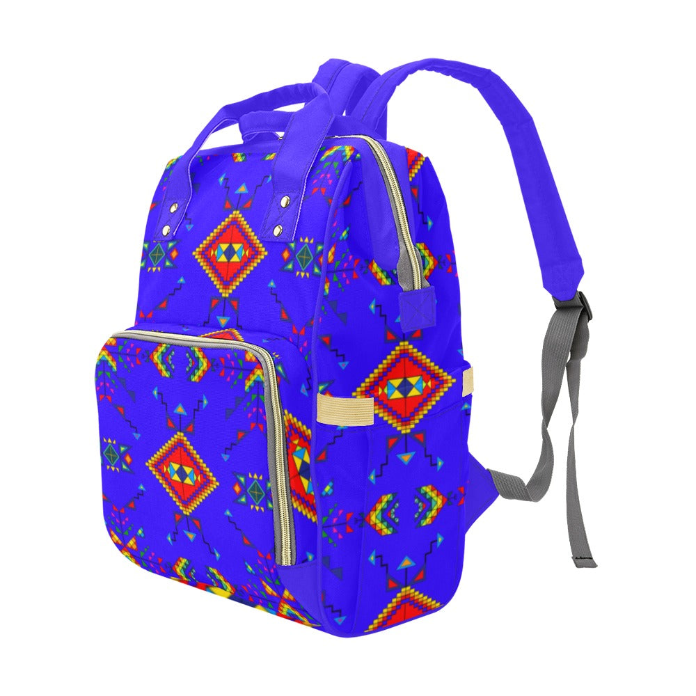 Buffalo Jump Blue Multi-Function Diaper Backpack/Diaper Bag