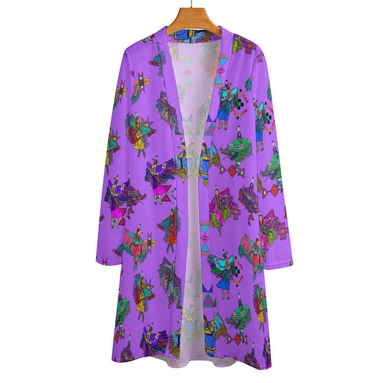 Women's Fancy Dancers Purple Cardigan
