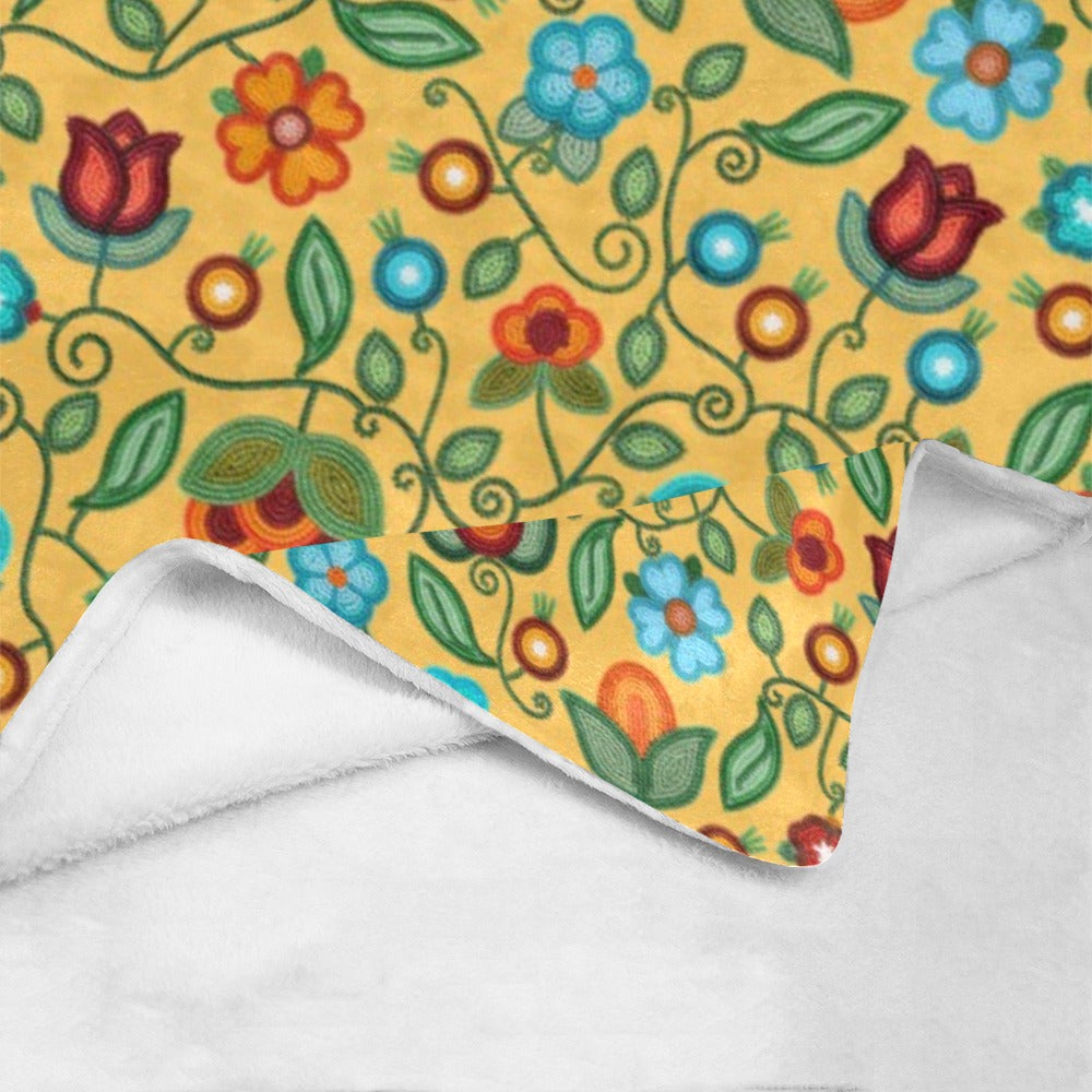 Prairie Fire Petals Honey Ultra-Soft Micro Fleece Blanket 60"x80"