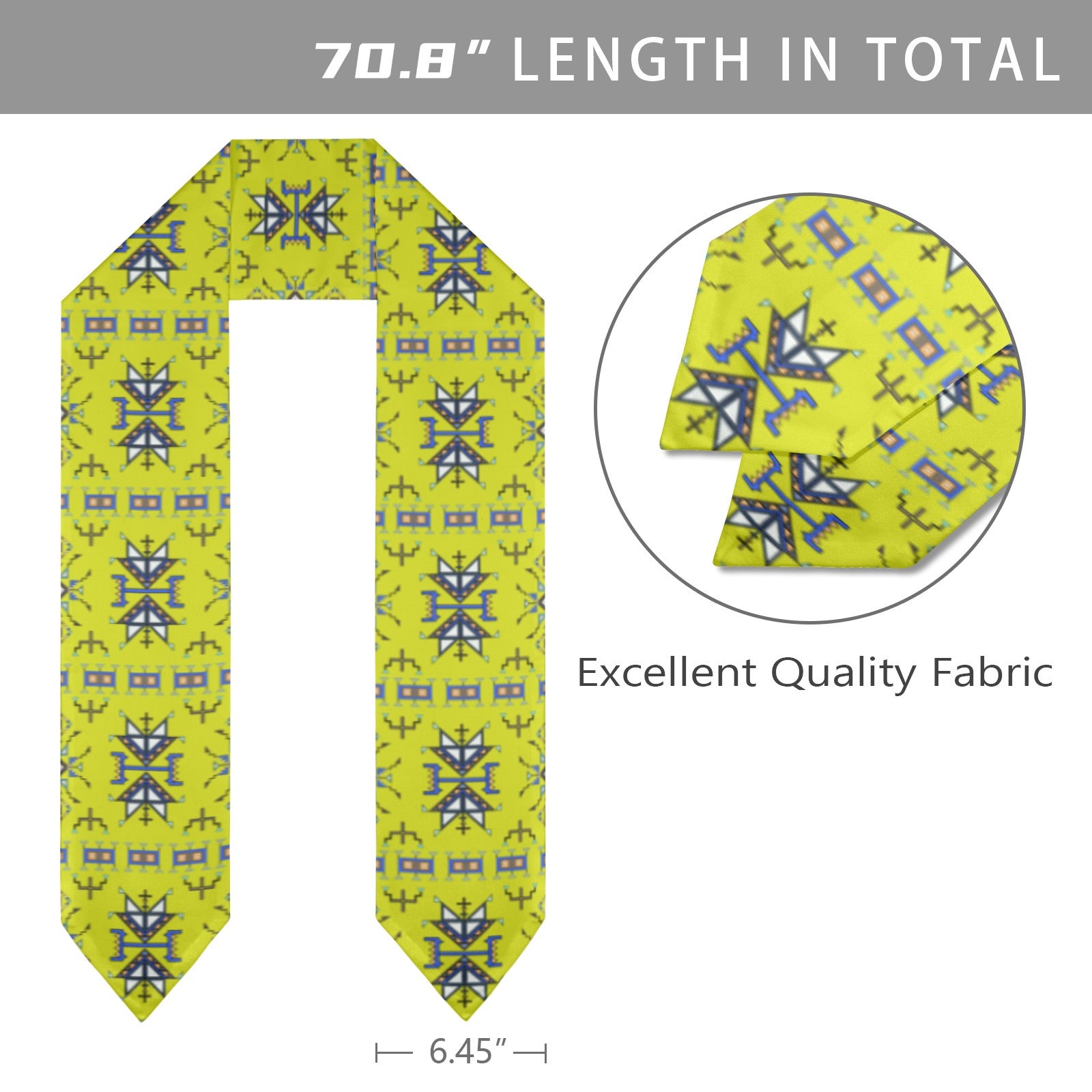 Eagle Strike Lime Graduation Stole