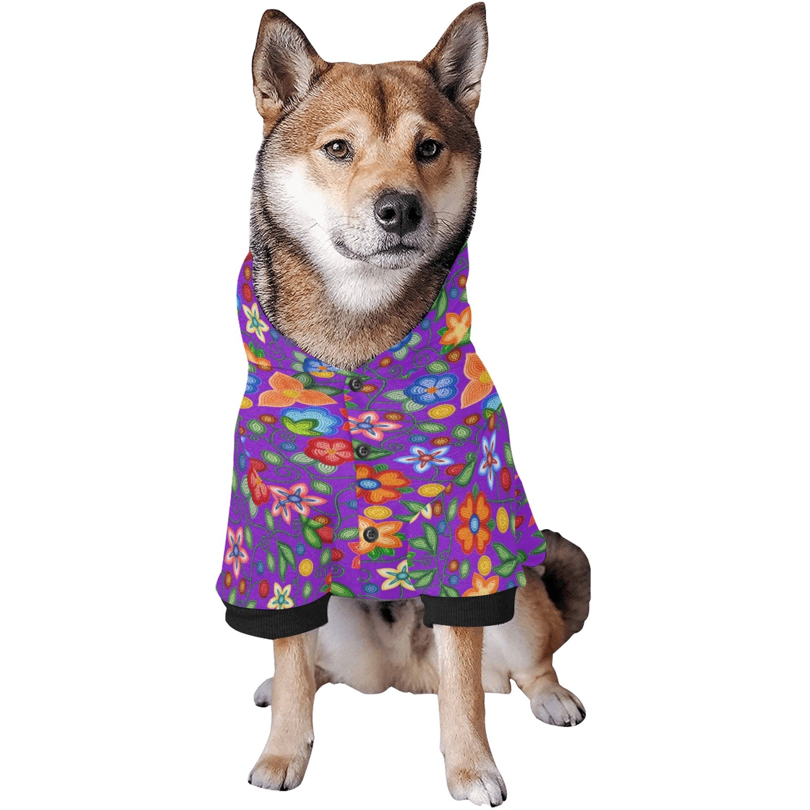 Morning Harmony Purple Pet Dog Hoodie