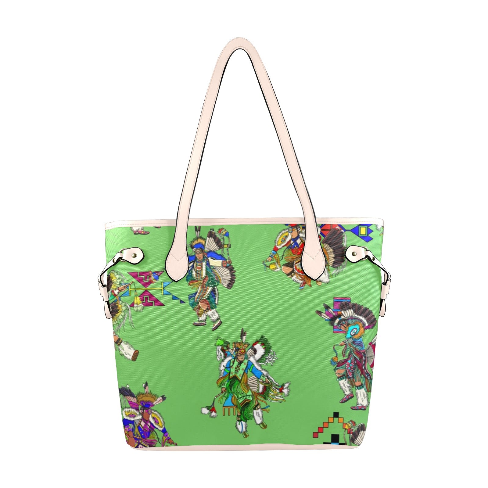 Men's Fancy Dancers Grass Clover Canvas Tote Bag