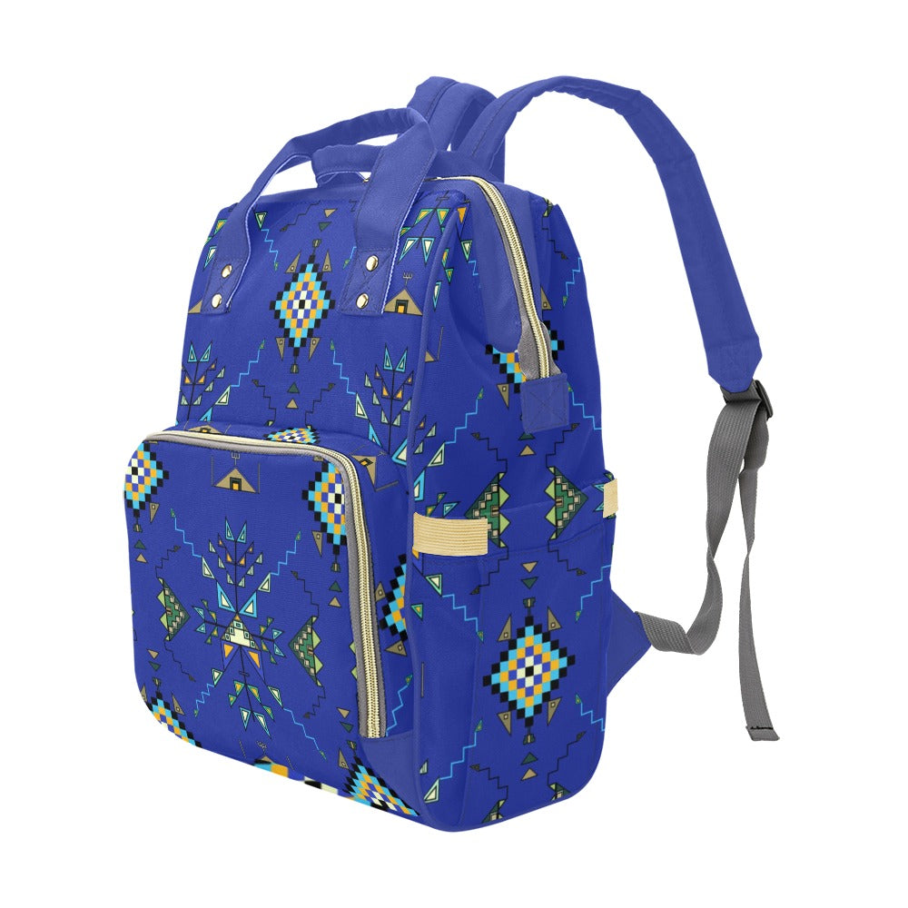 Bear Shield Dark Blue Multi-Function Diaper Backpack/Diaper Bag