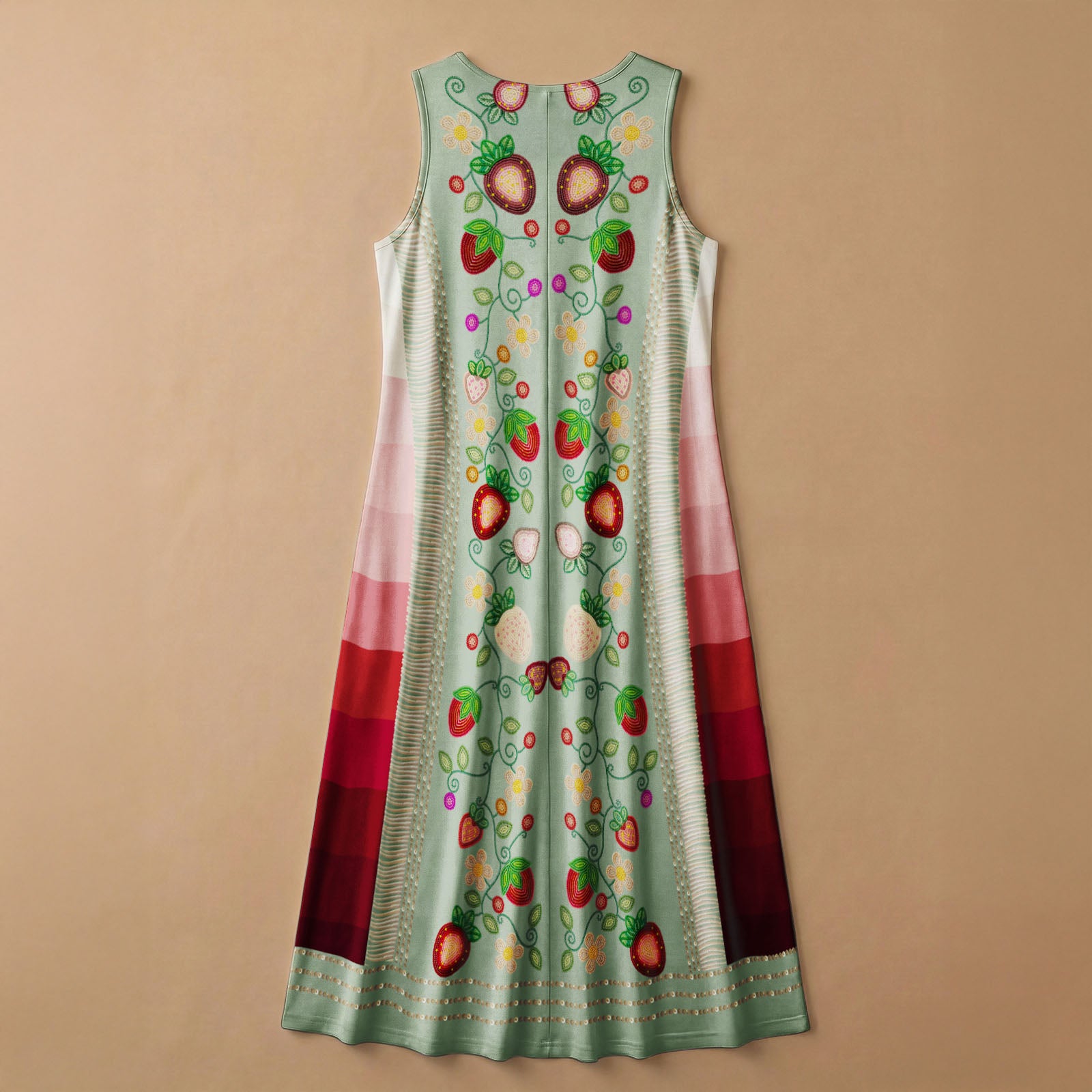 Berry Rites Sage 2 Women's Sleeveless Long Dress