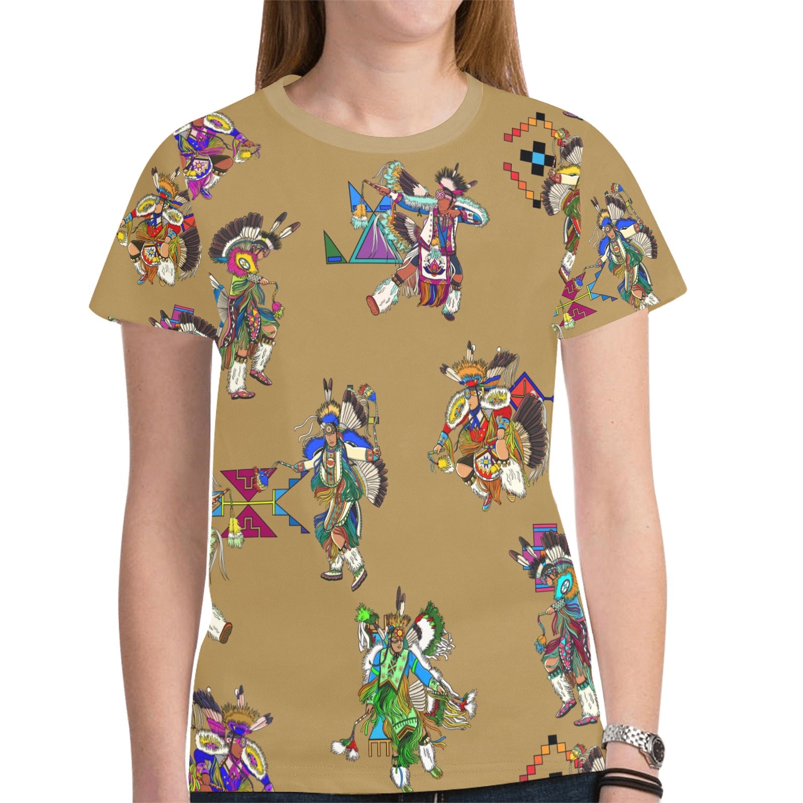 Men's Fancy Dancers Earth T-shirt for Women
