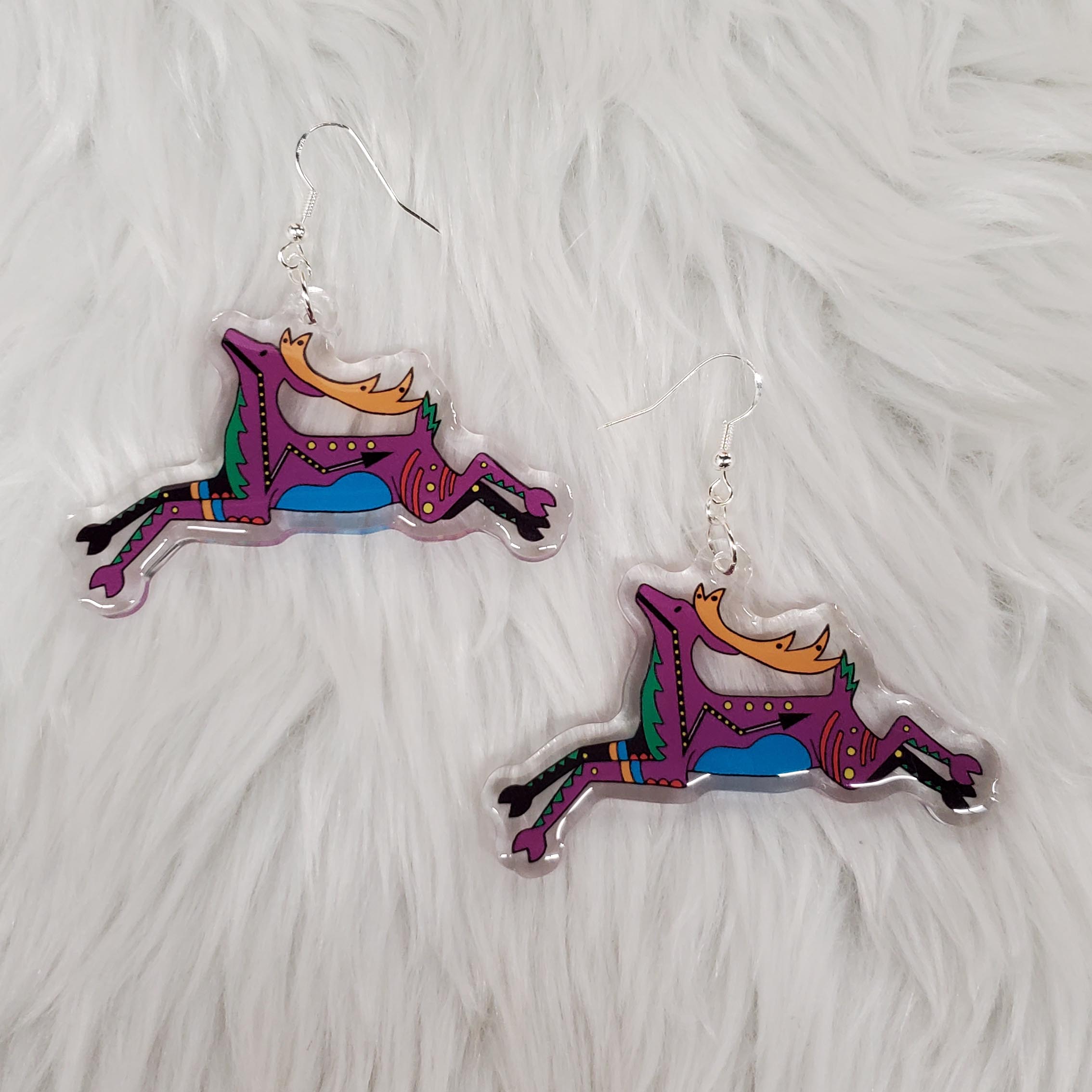 Jumping Deer Earrings