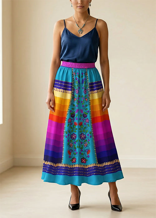 Beaded Offering Blue 2 Skirt