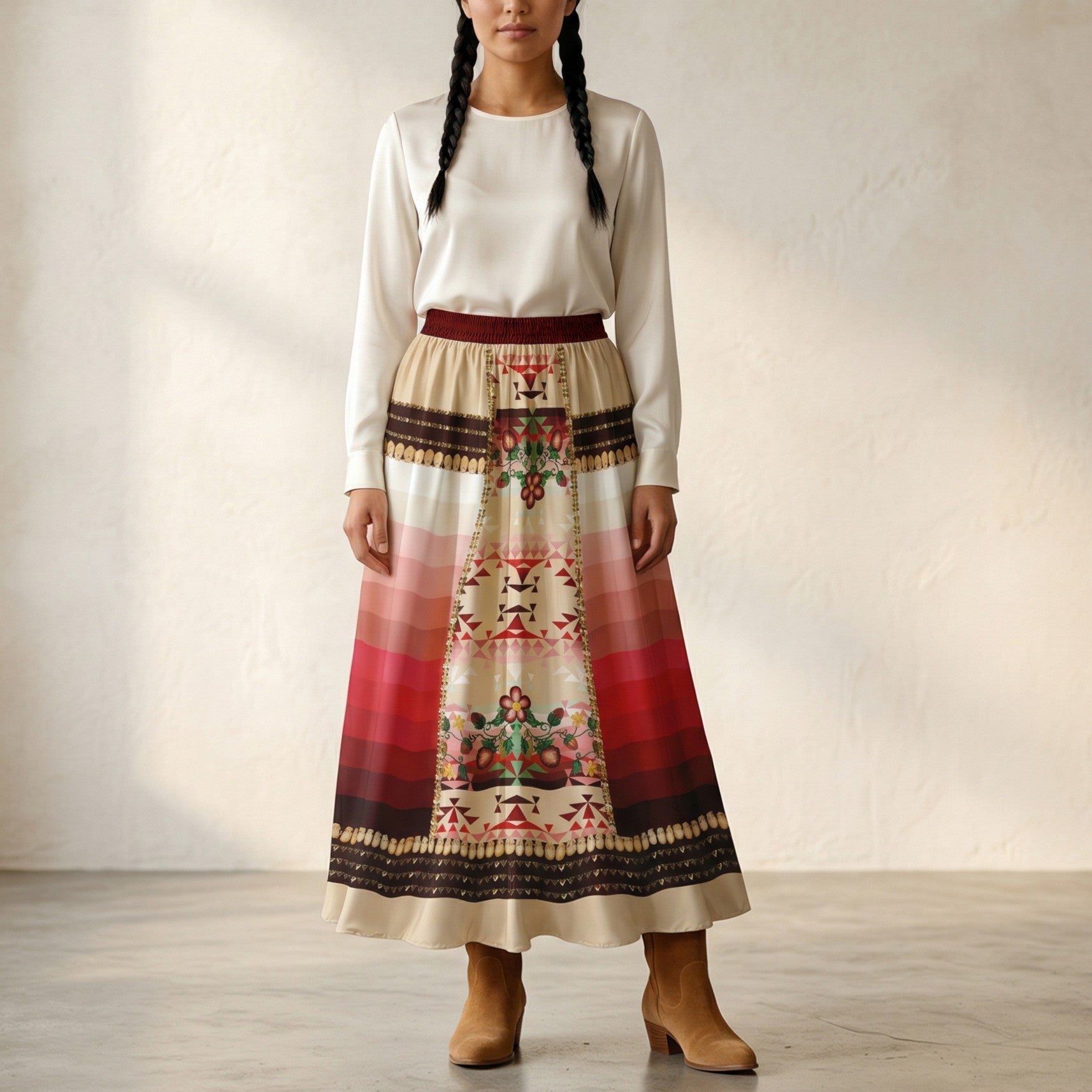 Sacred Strawberry Cream 2 Skirt