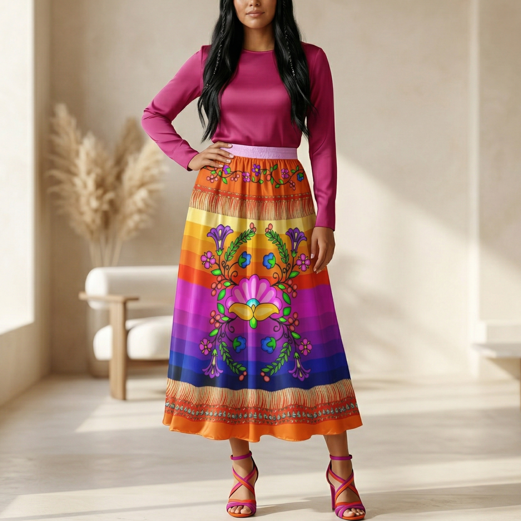 Grandmother Legacy Orange 1 Skirt