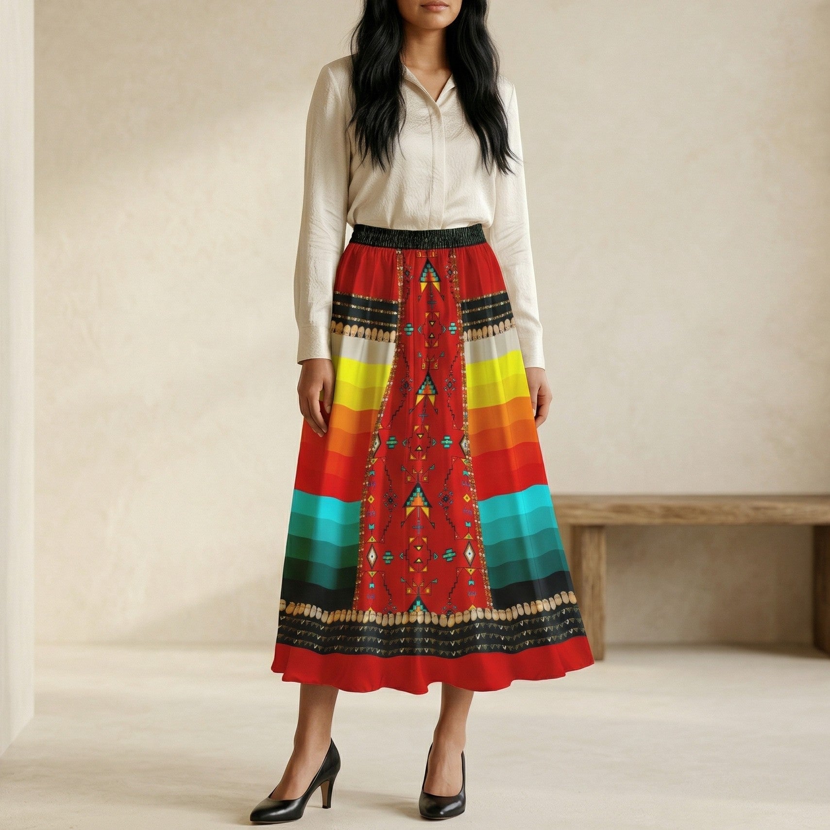 Sentinel of the Plains Red 2 Skirt
