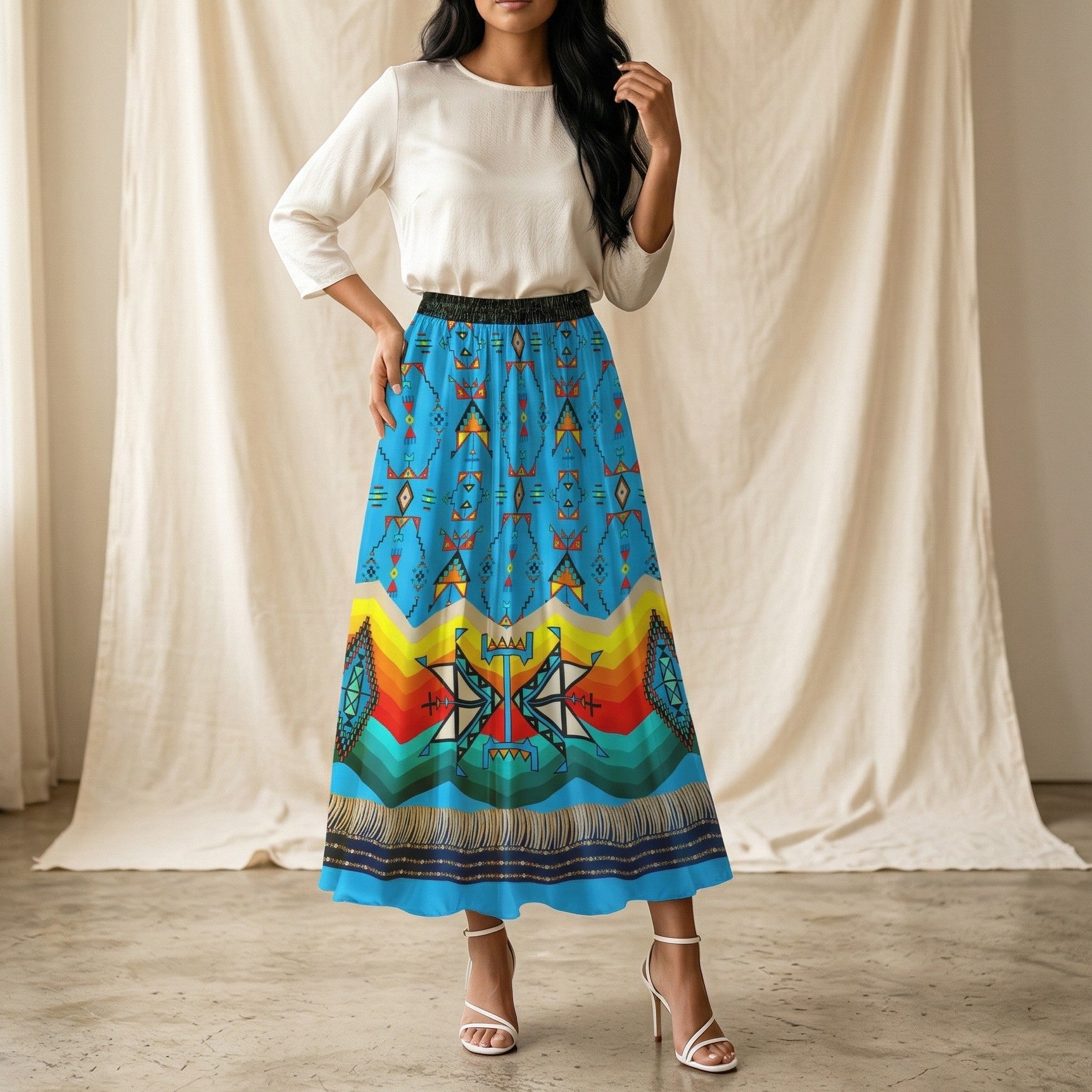 Sentinel of the Plains Turquoise 1 Skirt