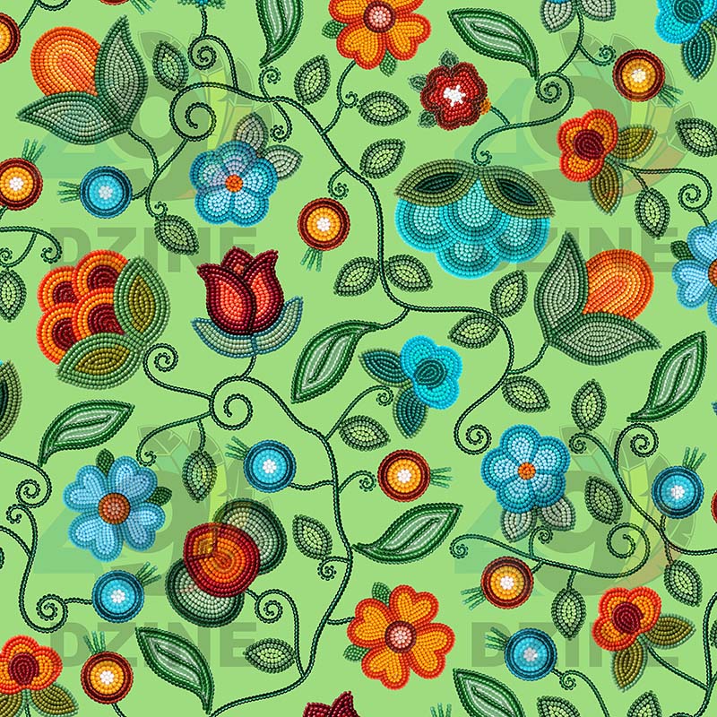 Prairie Fire Petals Sage Satin Fabric By the Yard Pre Order