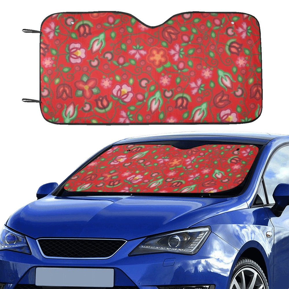 Rose Reverie Red Car Sun Shade 55"x30"