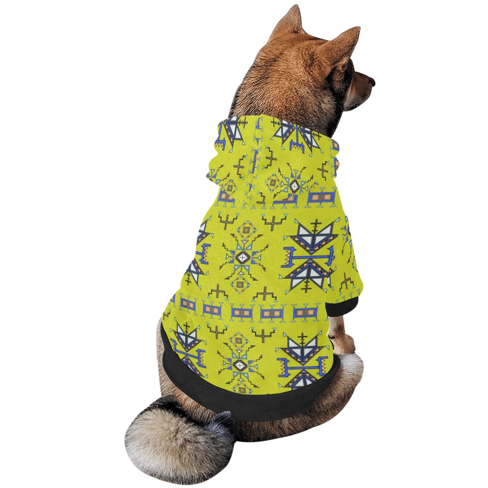 Eagle Strike Lime Pet Dog Hoodie